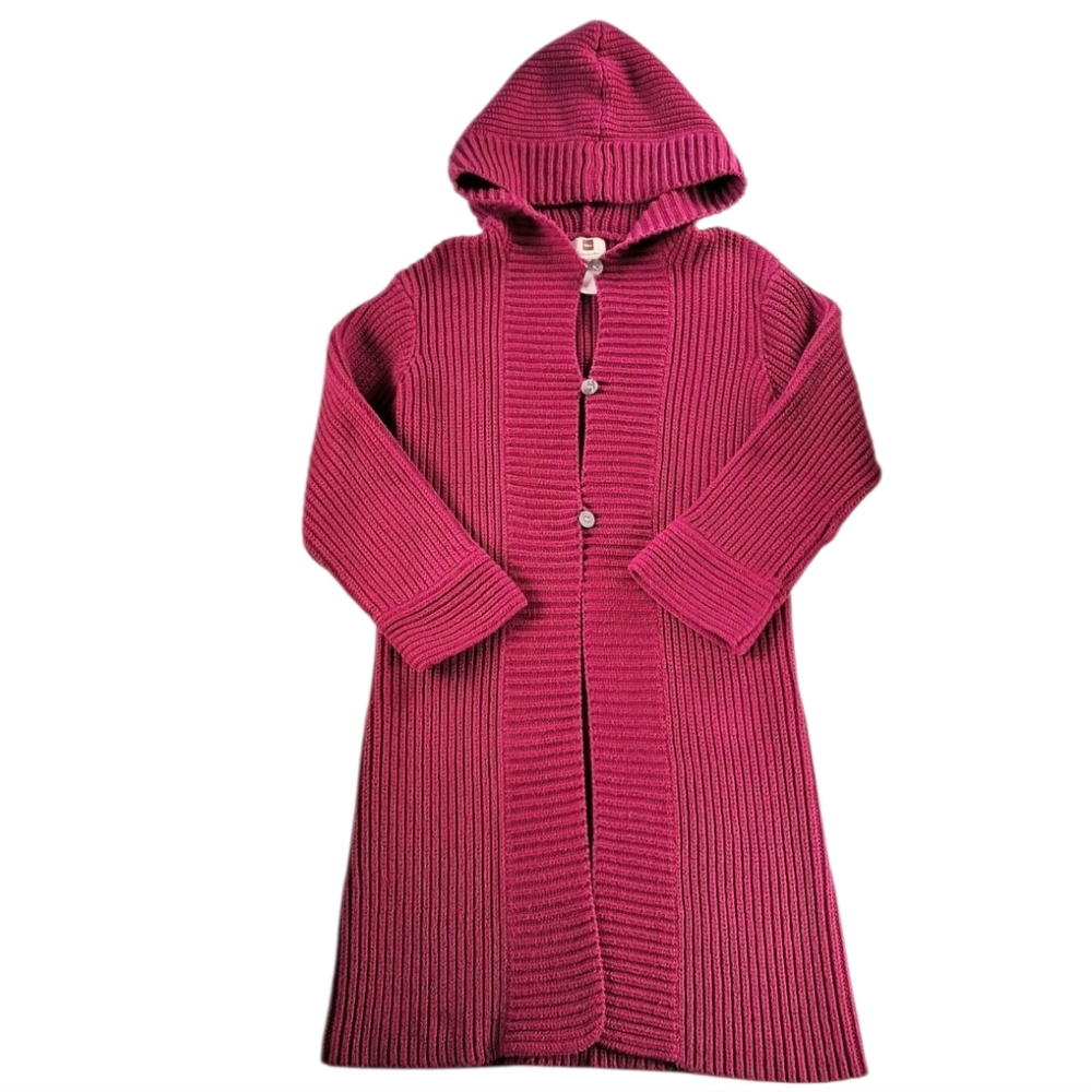 Tea Collection Hooded Knit Cardigan Kid's Size 8